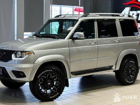 УАЗ, Patriot, 2700, 135, бензин, внедорожник, механика, полный привод, среднее состояние, левый, серебряный, 1 330 000 ₽